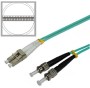 ST LC duplex OM3 50/125 páncélozott optikai patch kábel